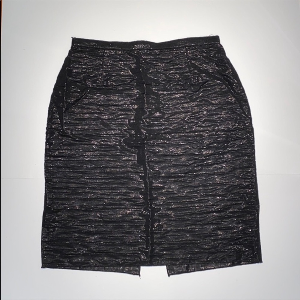 Dolce & Gabbana black and metallic skirt